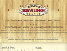 Tablet Screenshot of clermontbowlingcenter.com